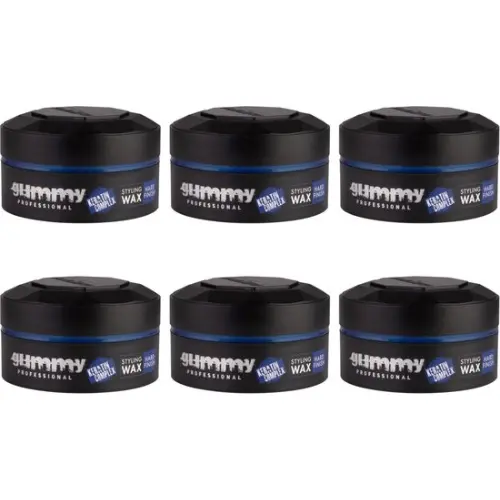 Gummy Keratin Complex Styling Wax Hard Finish - voordeelverpakking 6 stuks