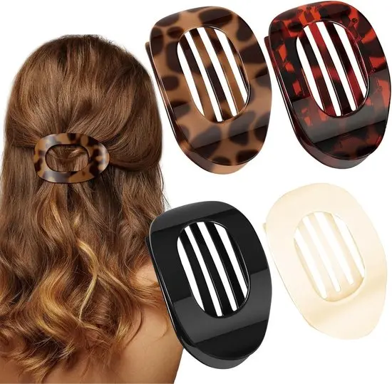 Haarspange mit extra starkem Halt | Schmerzfreie Haarklammer für feines & dickes Haar | Wasserfestes Nylonpolymer | 3er-Set