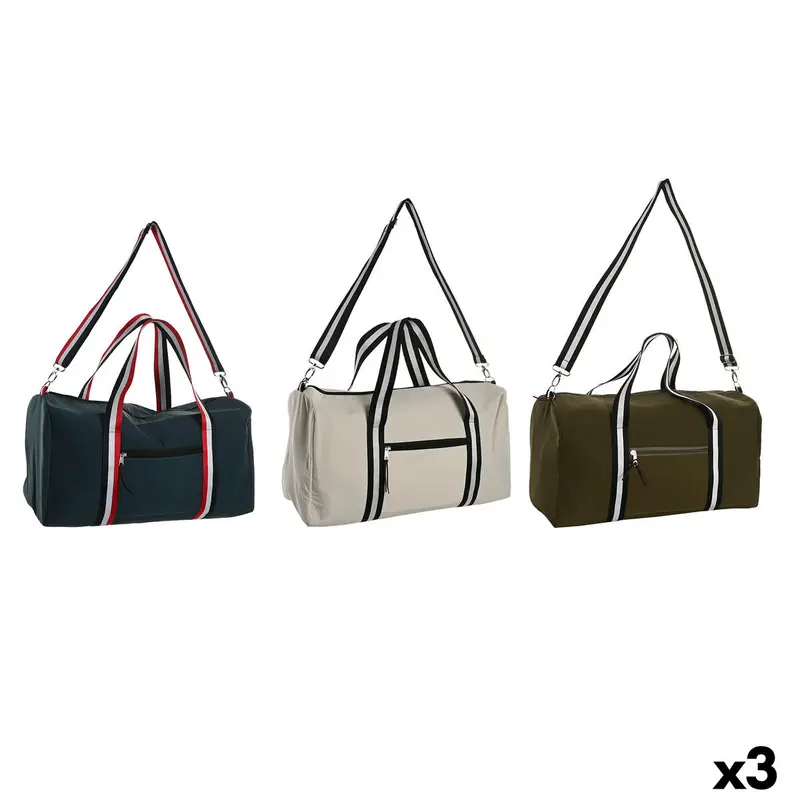 Handtas Dames Home ESPRIT Blauw Groen 26 x 20 x 50 cm (3 Stuks)