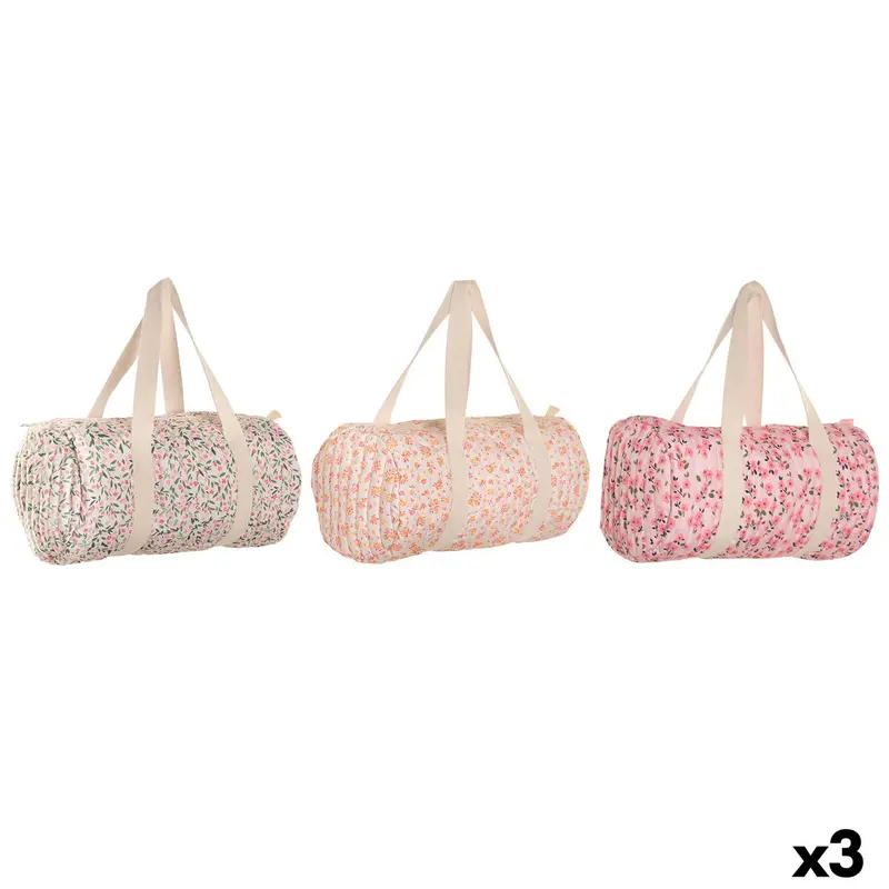 Handtas Dames Home ESPRIT Blauw Multicolour 50 x 26 x 26 cm (3 Stuks)