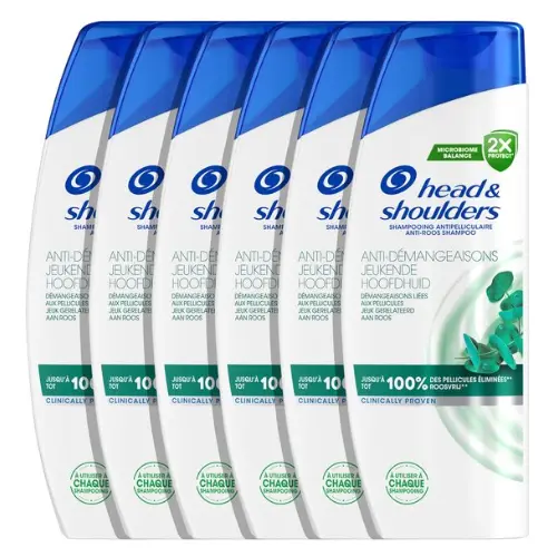 Head & Shoulders Jeukende Hoofdhuid - Anti-Roos Shampoo - Voor Dagelijks Gebruik - Voordeelverpakking 6 x 400ml
