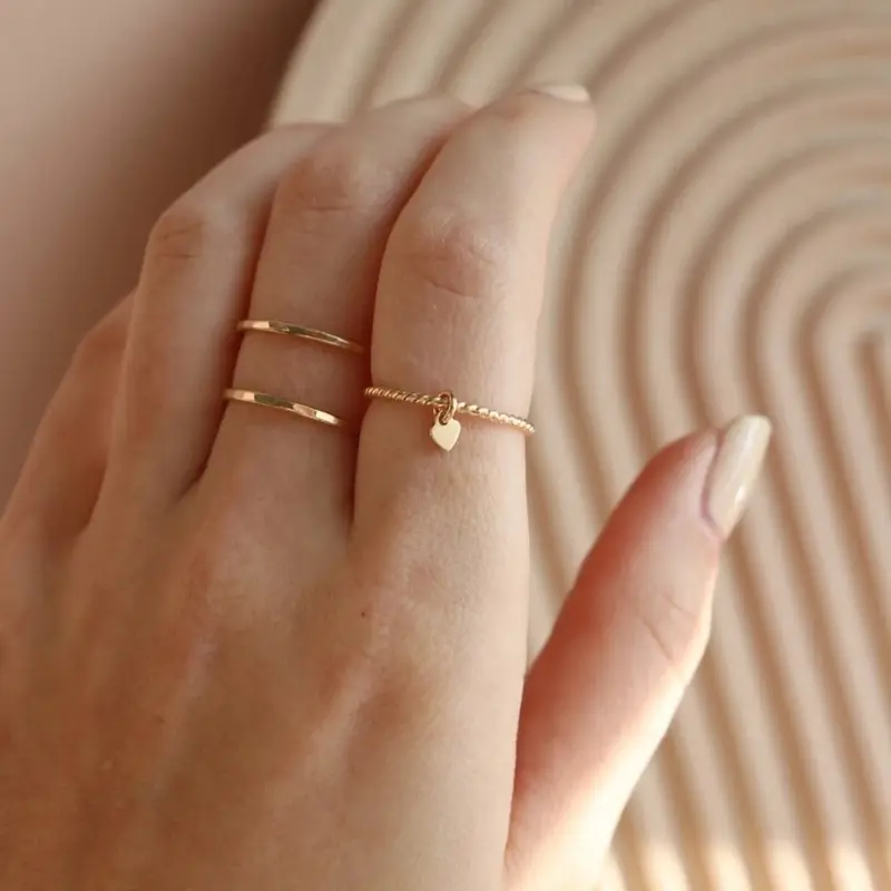 Heart Charm Ring