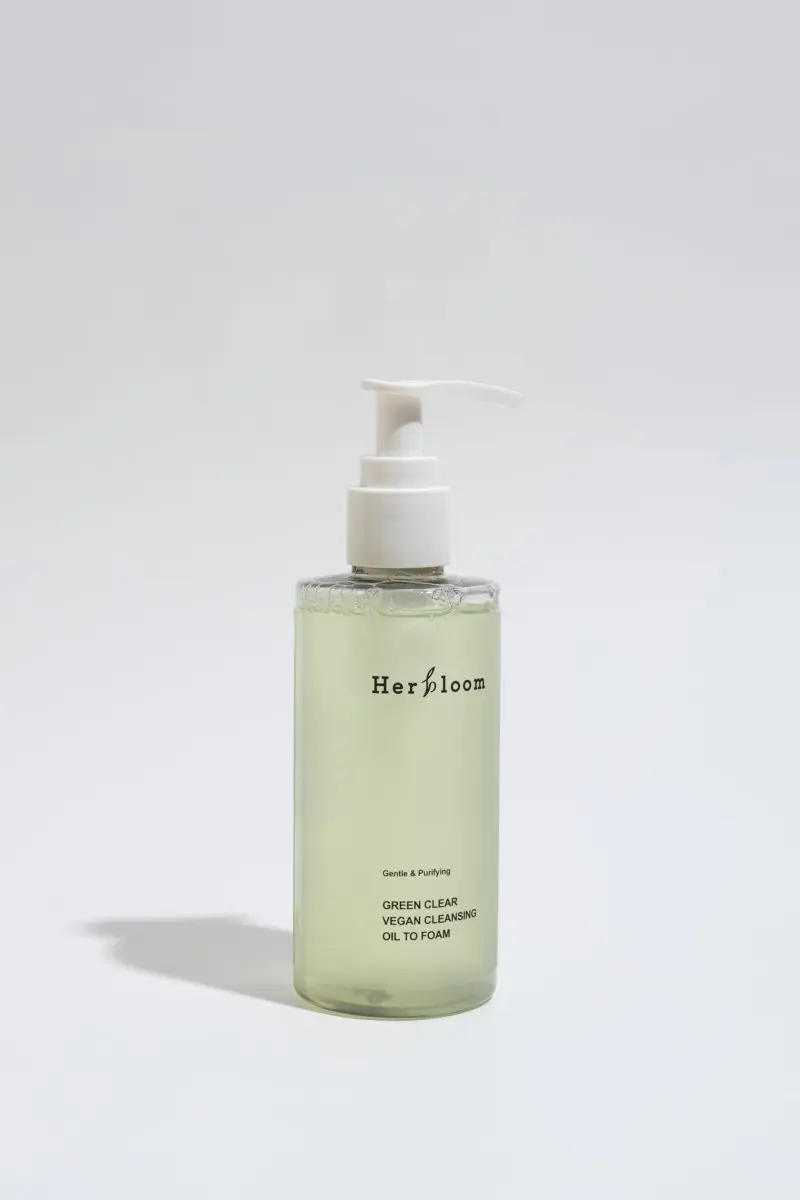 Herbloom Green Clear Vegan Cleansing Oil to Foam