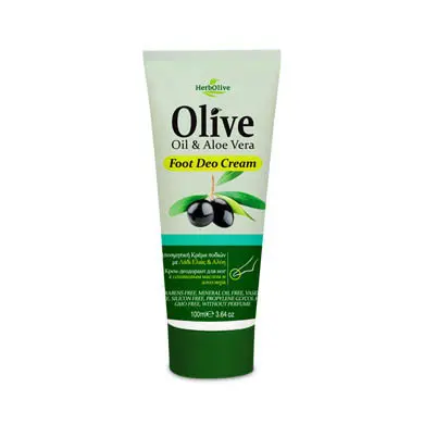 HerbOlive Foot Deo Cream Oil & Aloe Vera - 100 ml