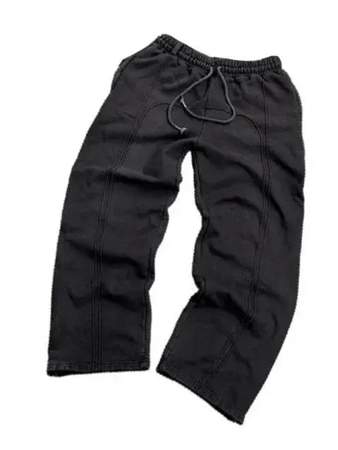 Herren Cropped Jogginghose mit Kordelzug | Lockere Stretch Freizeithose im Streetwear Stil | Elastischer Bund