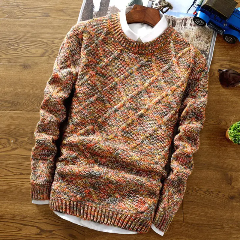 Herren Grobstrick Winterpullover | Warmer Pullover mit bequemem Schnitt für Alltag, Büro, Freizeit und festliche Anlässe