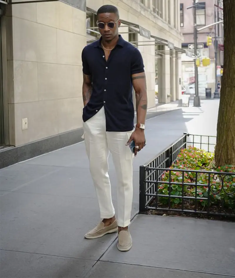 Herren Loafer im Vintage-Look | Bequemer Slip-on-Schuh mit handgenähten Details | Gio Freizeitschuhe für Alltag