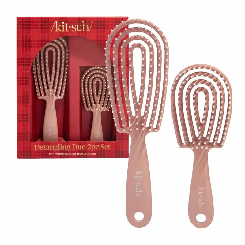 Holiday Detangling Duo 2pc Set Terracotta