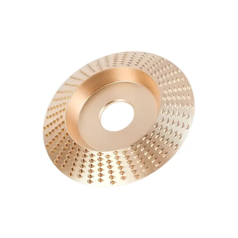 Holz-Schnitzscheiben Set 3-tlg. für 100er Winkelschleifer | 4" Ø, 16 mm Bohrung | Flach/Gewölbt/Abgeschrägt für Formen & Glätten