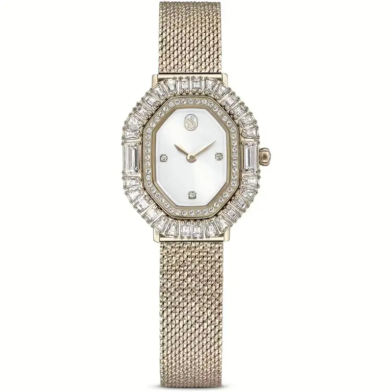 Horloge Dames Swarovski 5732501 Goudkleurig Matrix 30x25 mm