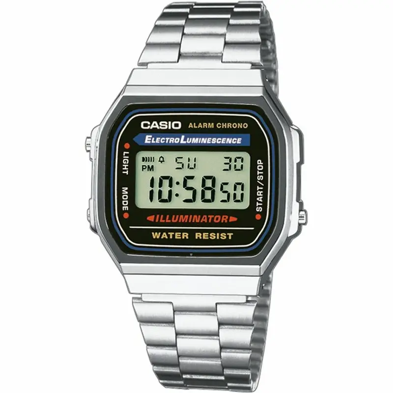 Horloge Dames / Unisex Casio A168WA-1YES Zwart Ø36mm