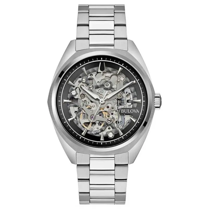 Horloge Heren Bulova 96A293 Zilverkleurig