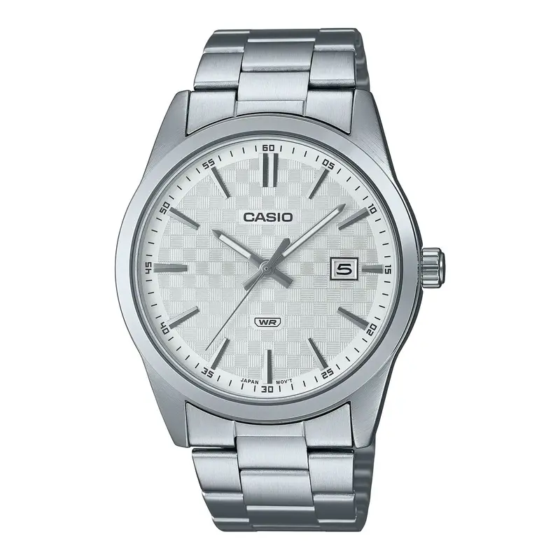 Horloge Heren Casio DATE CARBON LOOK DIAL -SILVER (Ø 41 mm)