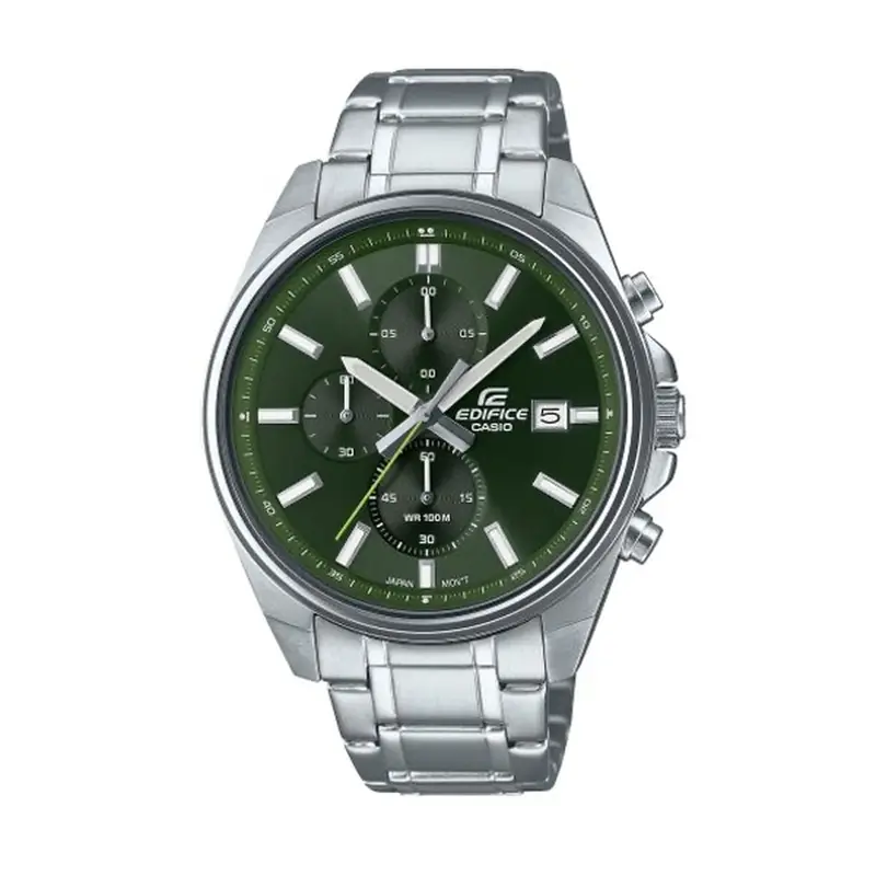 Horloge Heren Casio EFV-610D-3CVUEF Groen Zilverkleurig