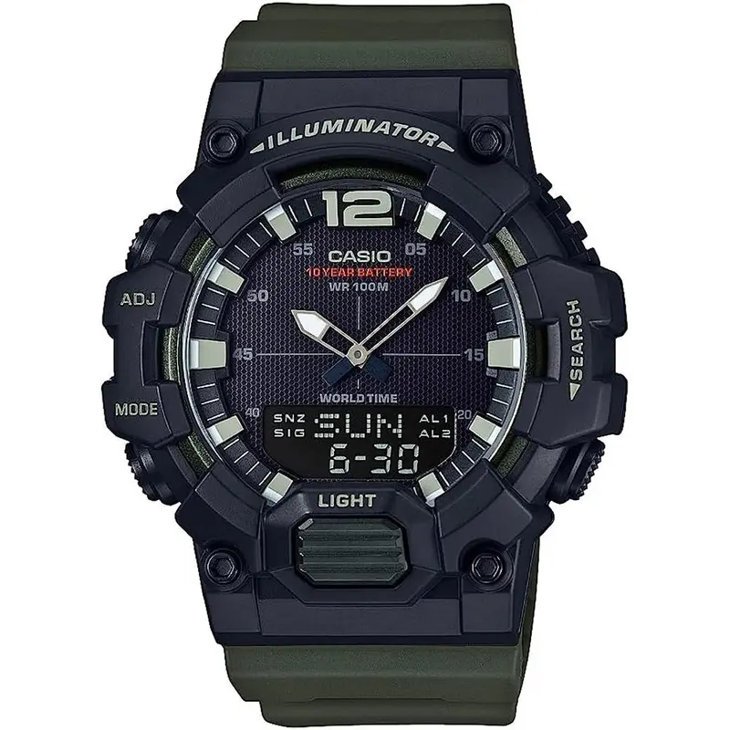 Horloge Heren Casio ILLUMINATOR BLACK - ARMY GREEN (Ø 48 mm)