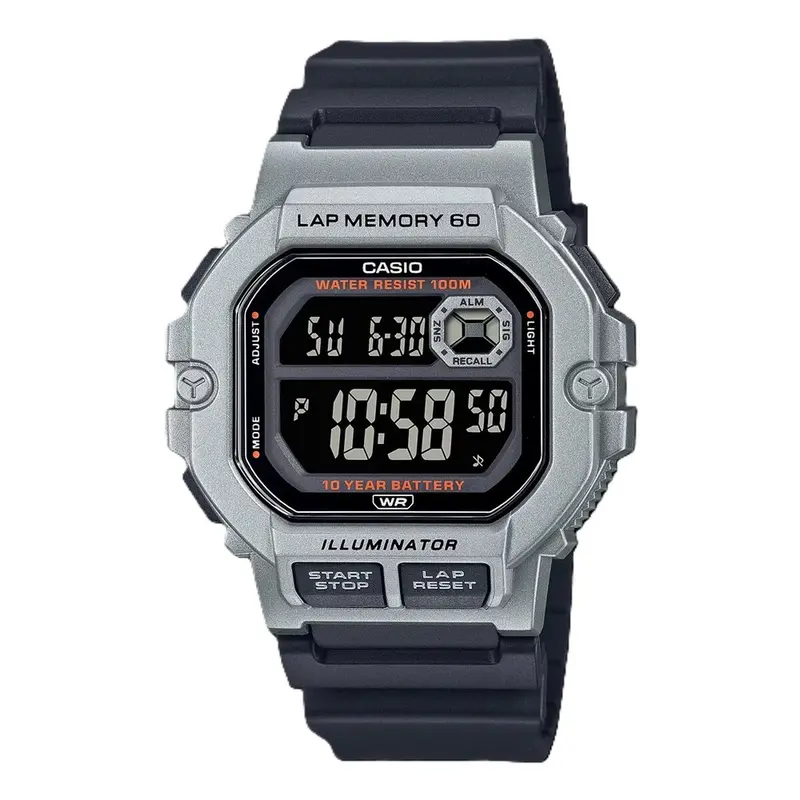 Horloge Heren Casio ILLUMINATOR Zwart (Ø 44,5 mm)