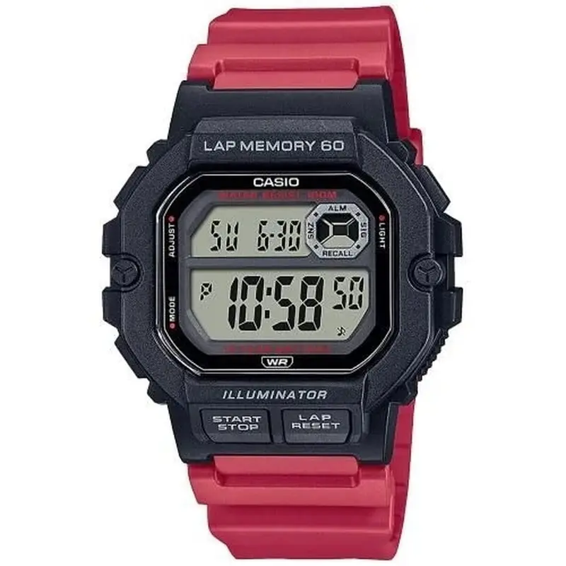 Horloge Heren Casio ILLUMINATOR Zwart (Ø 44,5 mm)