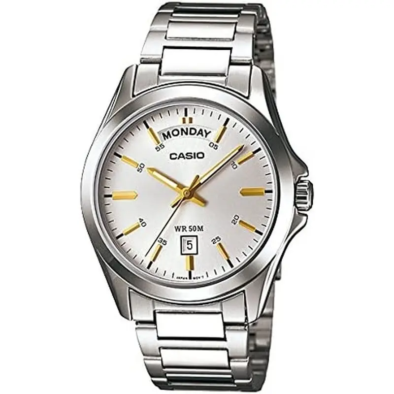 Horloge Heren Casio MTP-1370D-7A2VDF Zilverkleurig (Ø 40 mm)