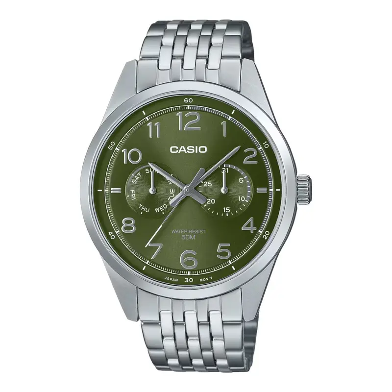 Horloge Heren Casio MTP-E340D-3AVDF Zilverkleurig (Ø 42 mm)