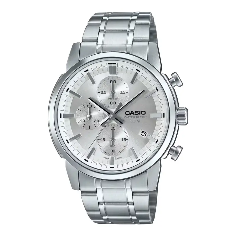 Horloge Heren Casio MTP-E510D-7AVDF Zilverkleurig (Ø 42 mm)