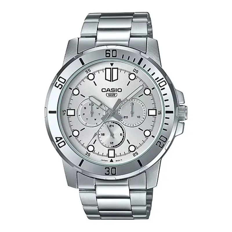Horloge Heren Casio MTP-VD300D-7EUDF Zilverkleurig (Ø 45 mm)