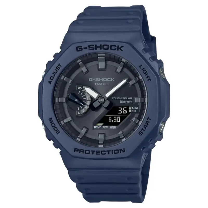 Horloge Heren Casio NEW OAK - BLUETOOTH + TOUGH SOLAR Zwart (Ø 44,5 mm) (Ø 45,5 mm)