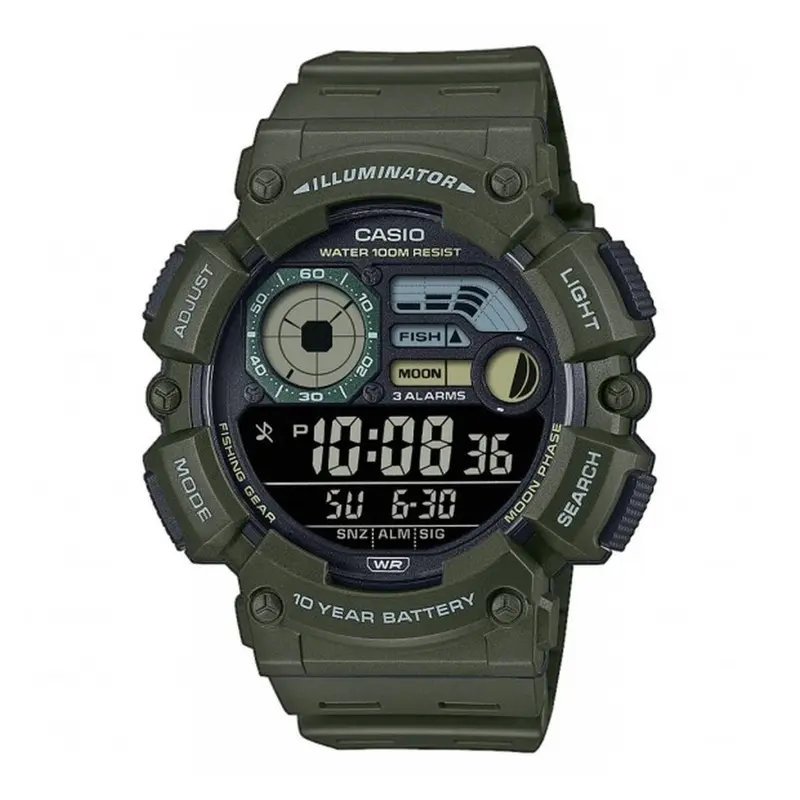 Horloge Heren Casio WS-1500H-3BVEF Zwart