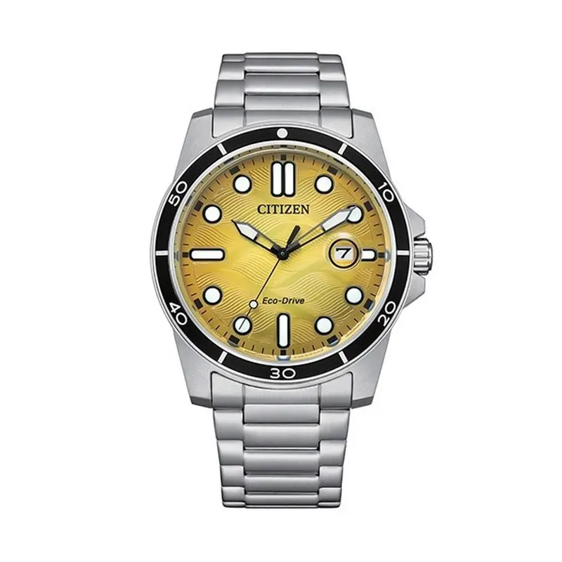 Horloge Heren Citizen MARINE 1810 Geel Zilverkleurig