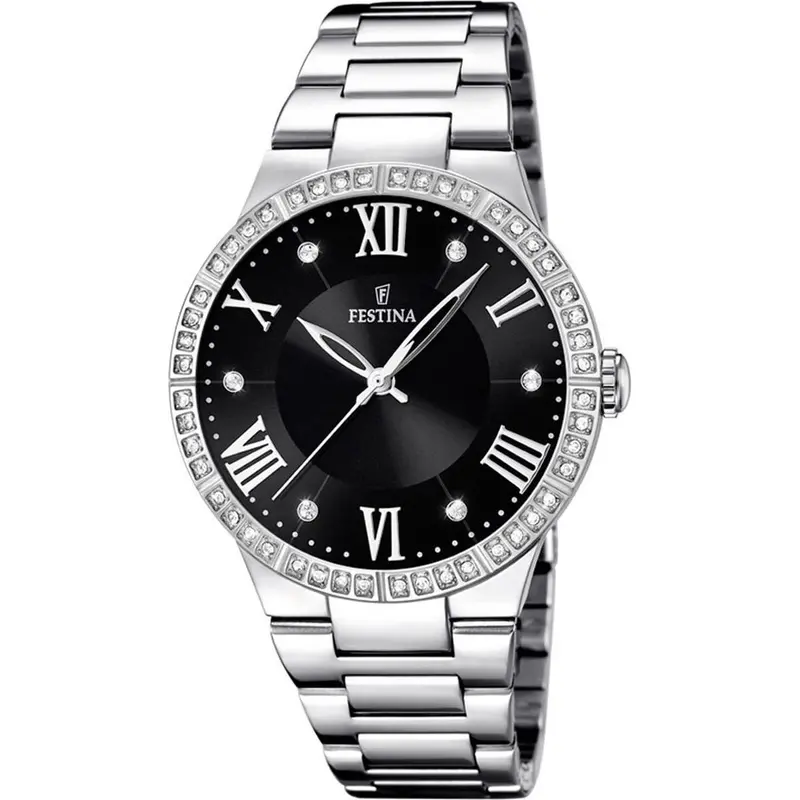 Horloge Heren Festina F16719/2 Zwart Zilverkleurig