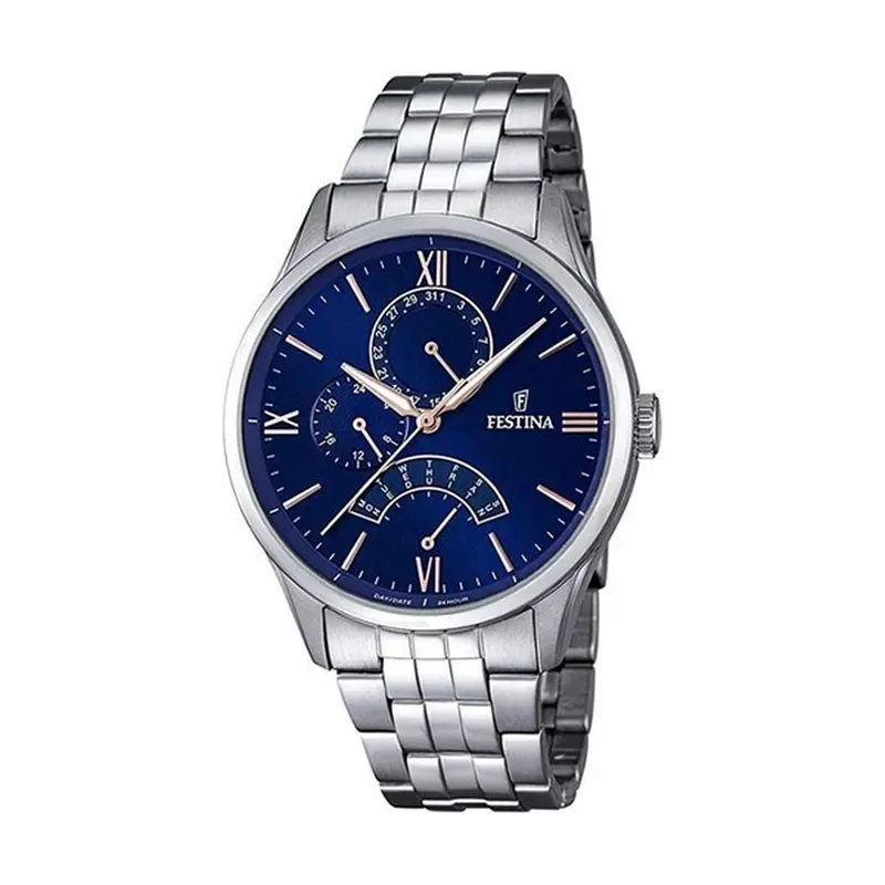 Horloge Heren Festina F16822/3 Zilverkleurig Ø 43 mm