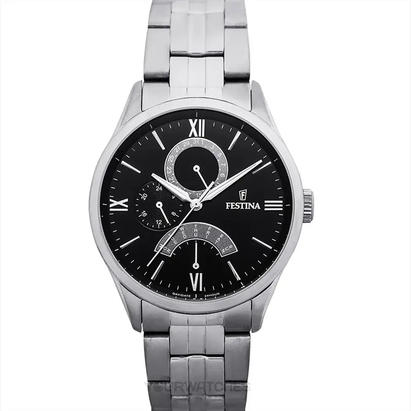 Horloge Heren Festina F16822/4 Zwart Zilverkleurig