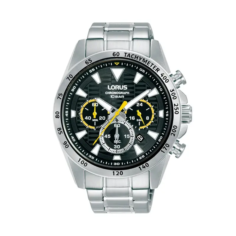 Horloge Heren Lorus RT351KX9 Zwart Zilverkleurig