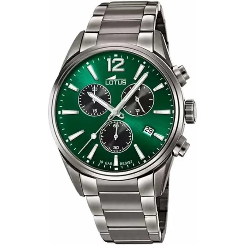 Horloge Heren Lotus 18682/4 Groen Zilverkleurig