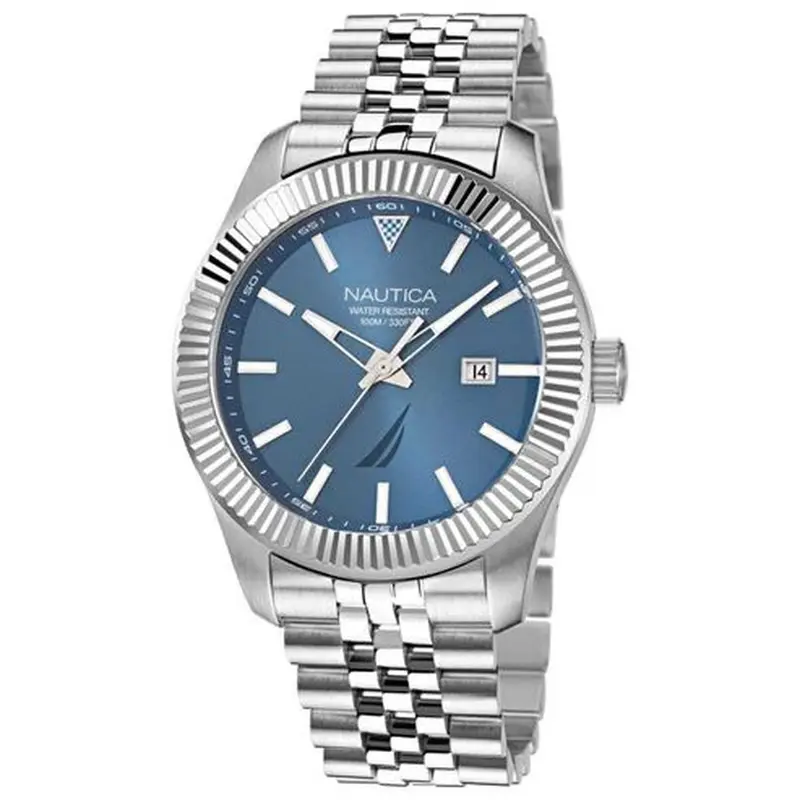 Horloge Heren Nautica Zilverkleurig (Ø 43 mm)