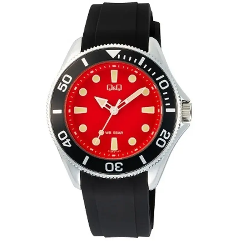 Horloge Heren Q&Q GENT DIVER BLACK (Ø 41 mm)