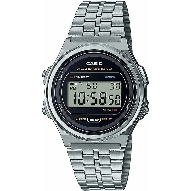 Horloge Uniseks Casio  A171WE-1AEF Zilverkleurig (Ø 36 mm) (37,5 mm)