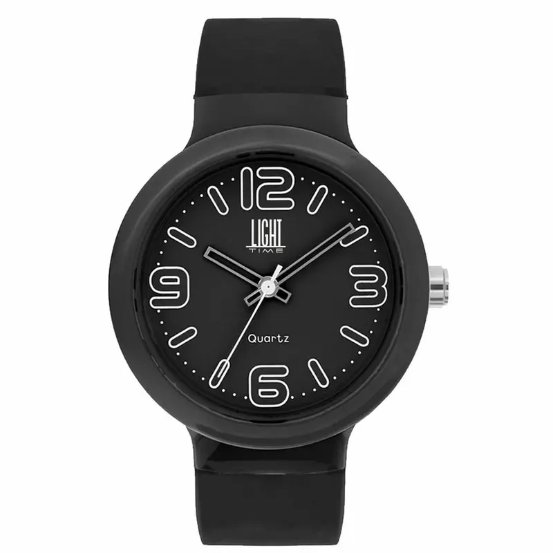 Horloge Uniseks Light Time EUROPE Zwart (Ø 40 mm)