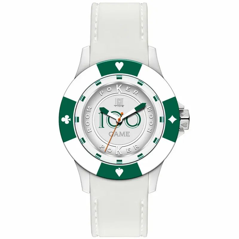 Horloge Uniseks Light Time POKER (Ø 41 mm)
