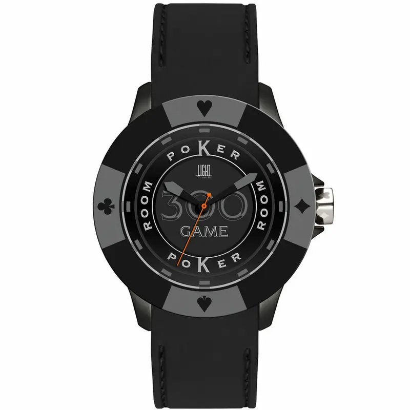 Horloge Uniseks Light Time POKER (Ø 41 mm)
