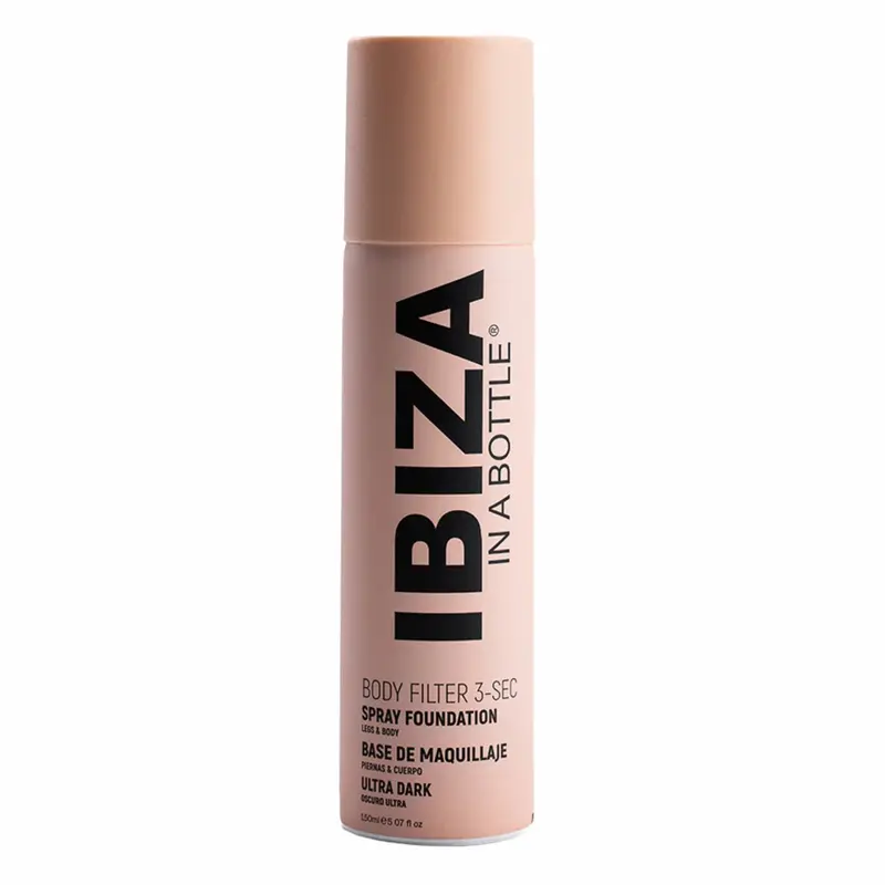 Ibiza 3 Sec Body Filter Ultra Dark Nude Anti Aging Instant Spray On Leg & Body Foundation Advanced Skincare