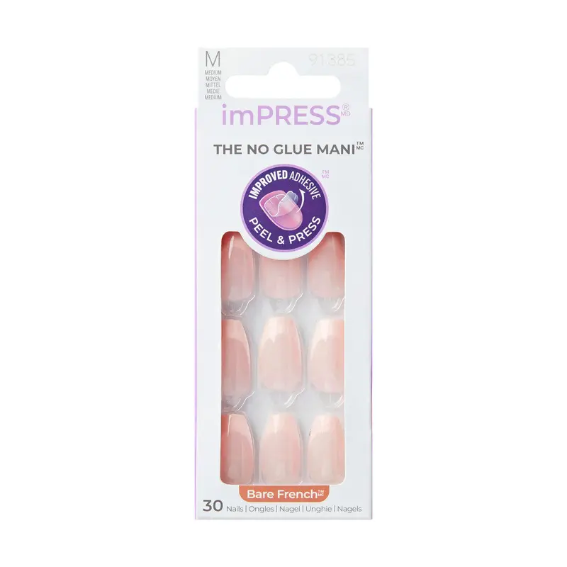 Impress Bare French Press-On Nails Genuine