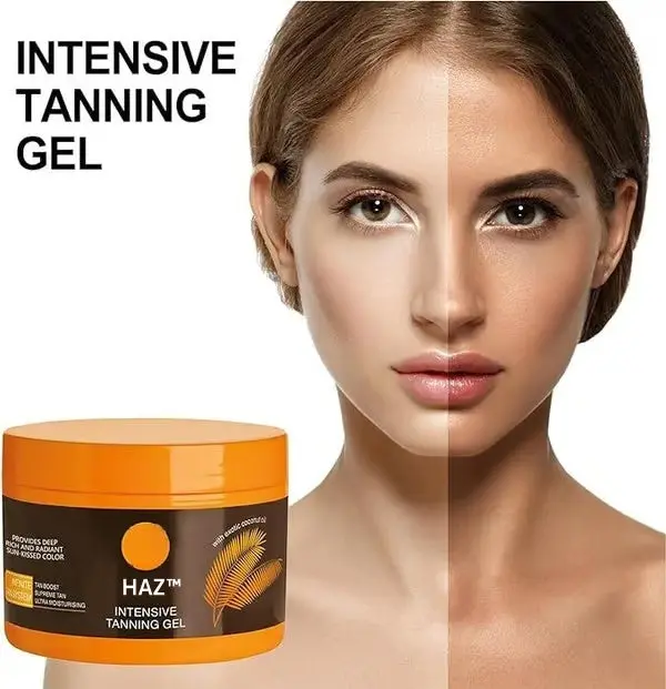 Intensives Bräunungsgel für schnelleres Tanning | Feuchtigkeit & Glow-Effekt | Gleichmäßiger Teint ohne Streifen | Für Körper & Beine