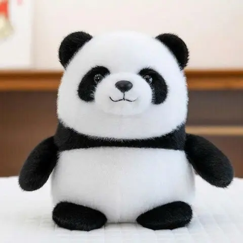 Interaktiver Kuschelpanda | Bewegliches Plüschtier mit weichem Fell und angenehmem Kuschelgewicht