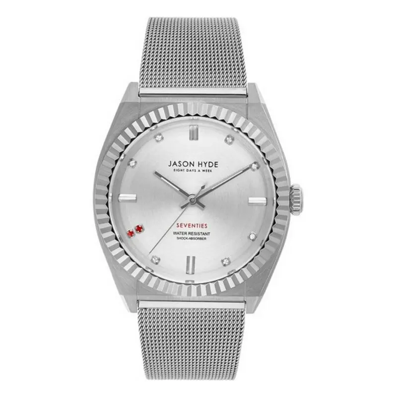 Jason Hyde JH Jh20004 Horloge Dames Grijs Roestvrij Staal Geborsteld Kastdiameter 40 mm