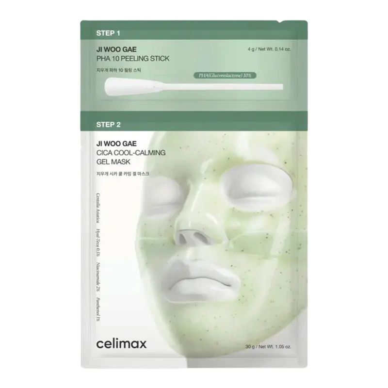 Ji Woo Gae Cica Pha Peel 2-step Gel Mask