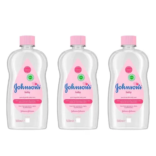 Johnson's - Baby Olie - Normaal - voordeelverpakking - 3 x 500ml