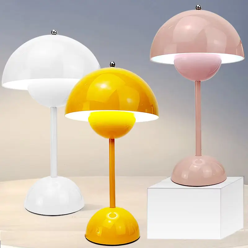 Kabellose Retro Tischlampe mit Akku | Warmweißes LED-Licht | 3-stufig dimmbar | Touch-Steuerung | Bis 10 Std. | 25 × 13 cm