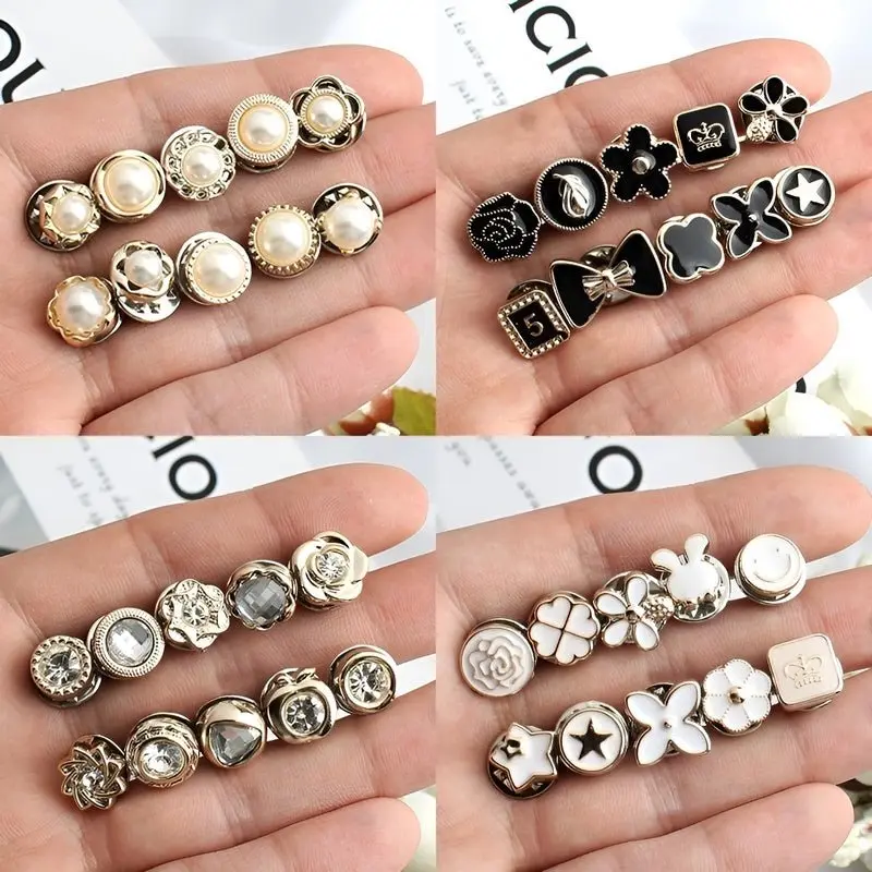 Kleine Broschen-Clips aus Legierung 1–1,8 cm | sichere Fixierung für Blusen & Schals | leicht & wiederverwendbar | 2er-Set