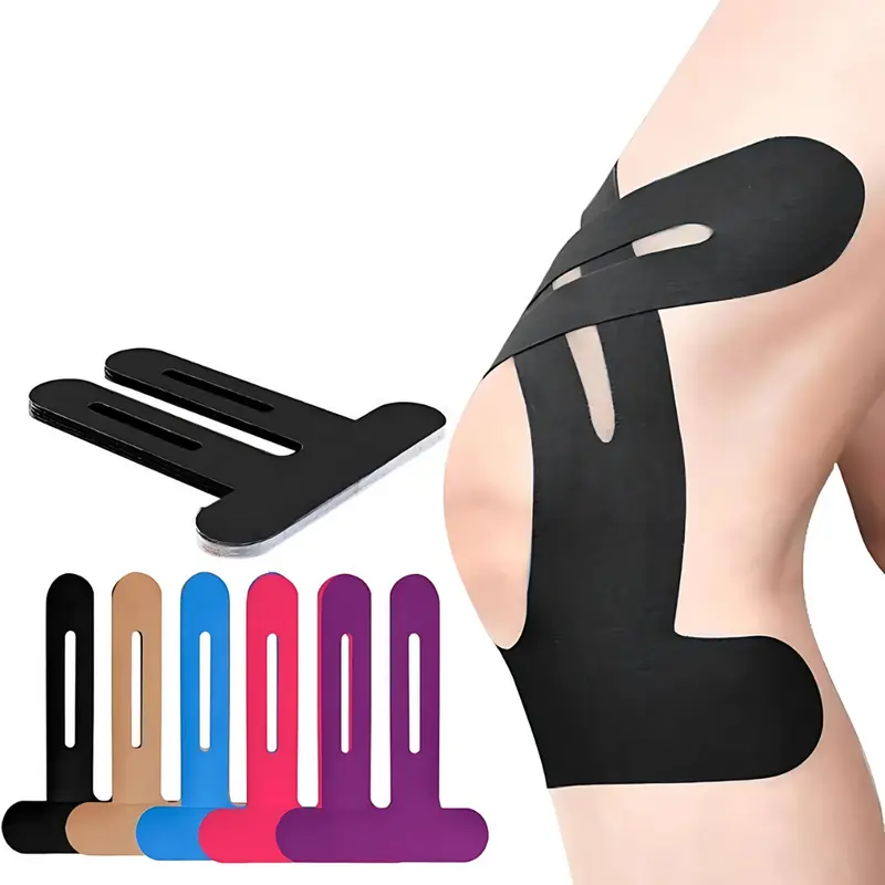 KneeSupport™ Vorgeschnittenes Kinesiology Tape | Elastisch, Wasserfest & Atmungsaktiv | Sofortige Knie-Stabilisierung