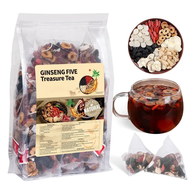 Kräutertee mit Ginseng und Maulbeere